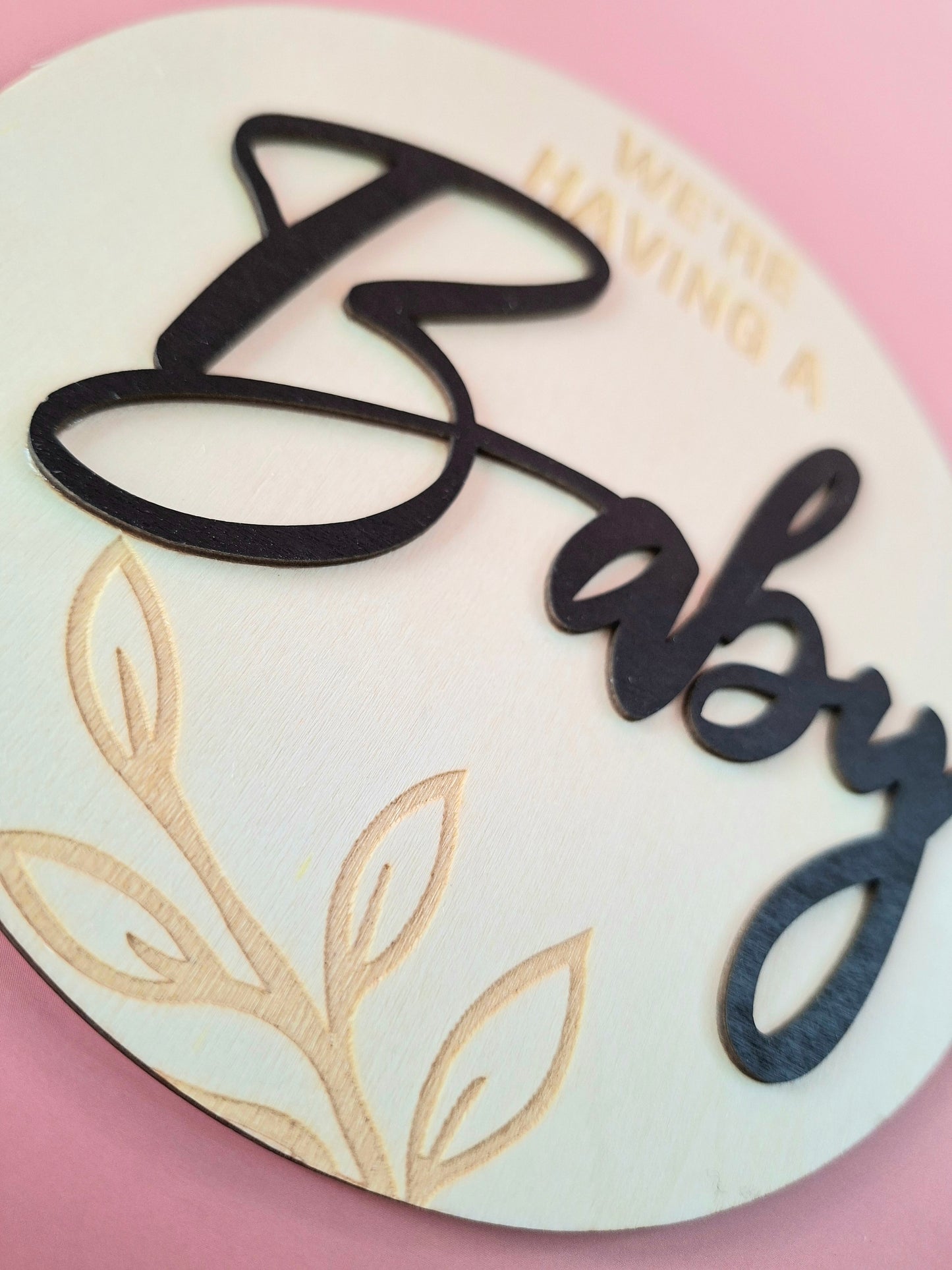 Baby Announcement Plaque