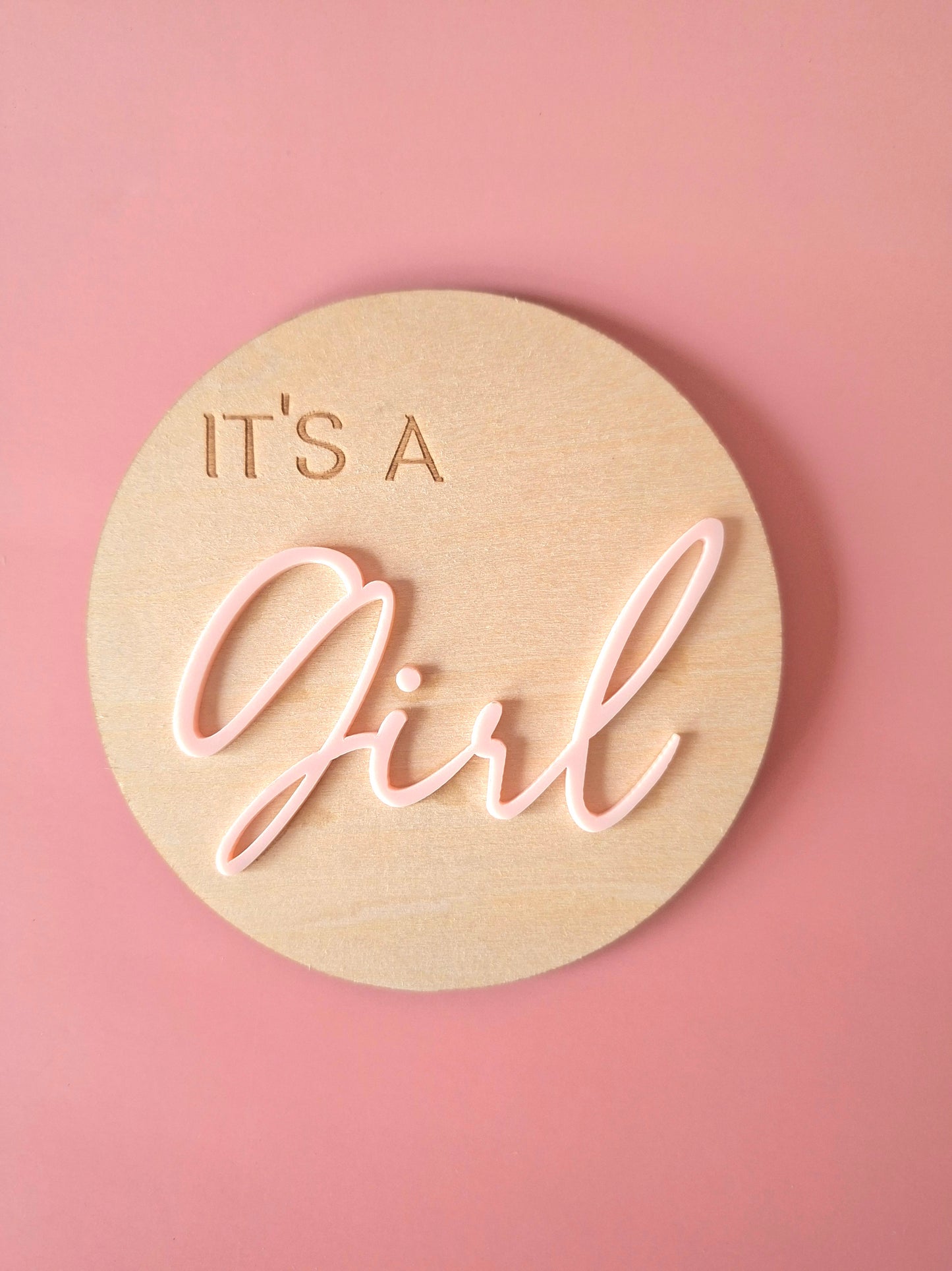 Gender Announcement Plaque
