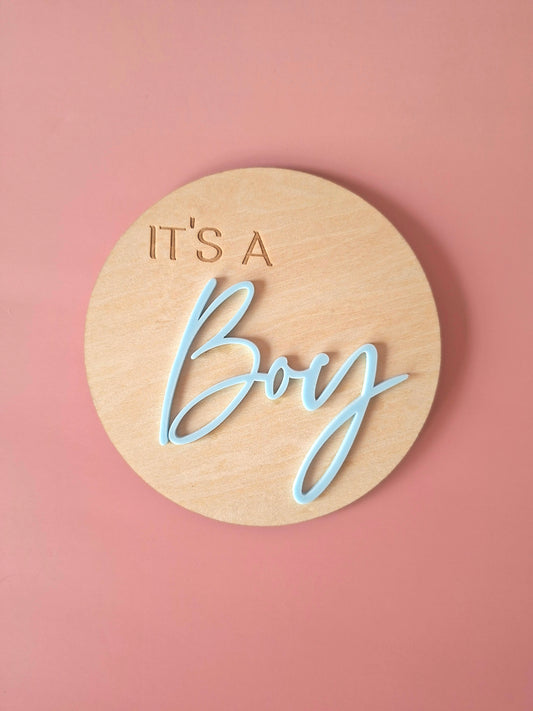 Gender Announcement Plaque