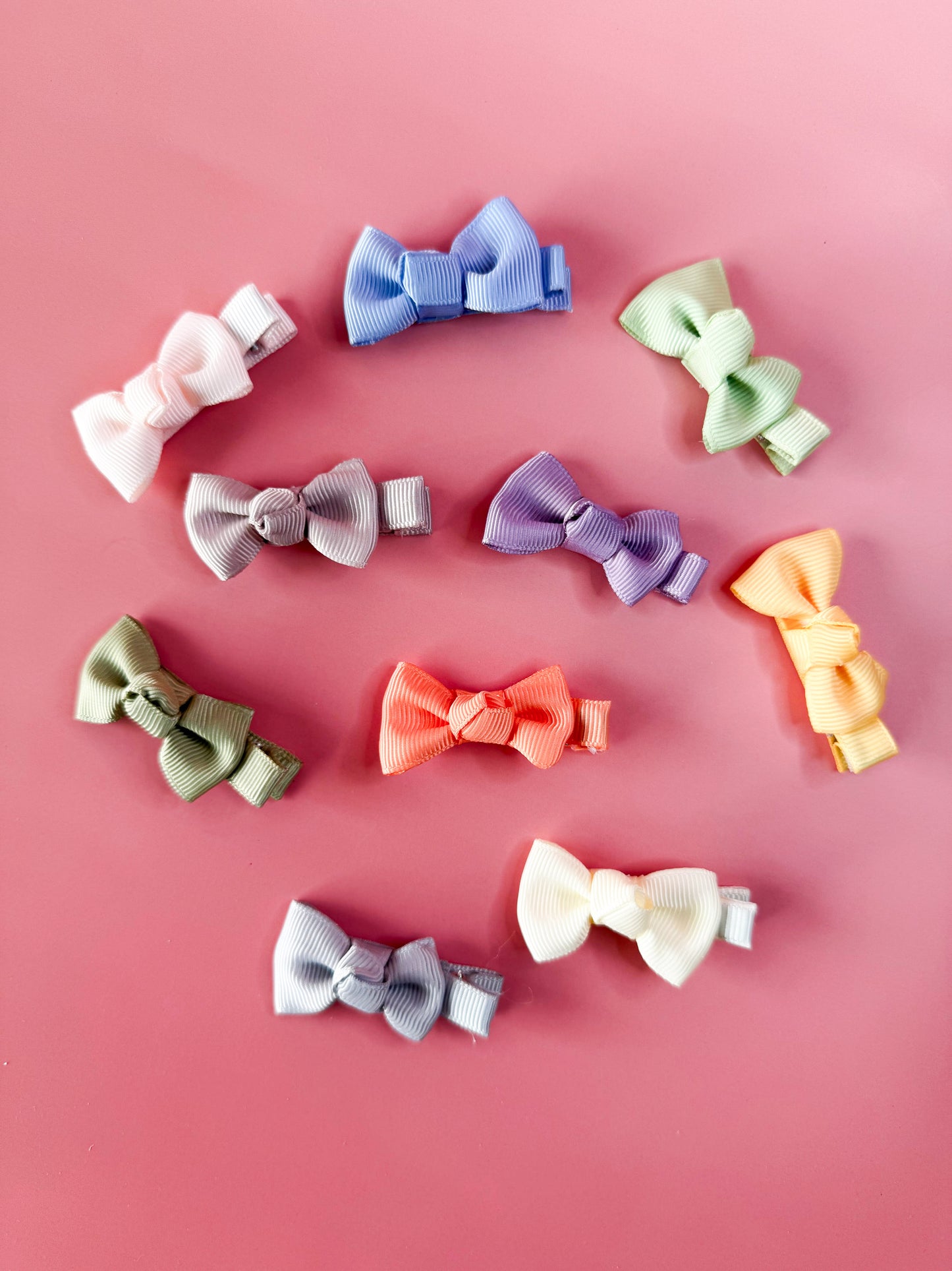 Bow Hair Clip Set