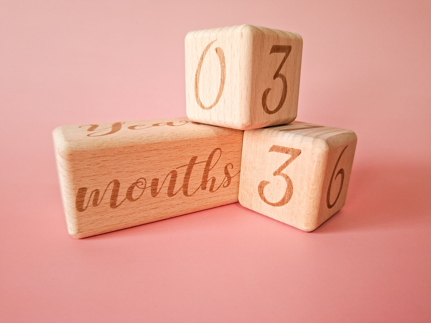Milestone & Countdown Blocks with Drawstring Bag