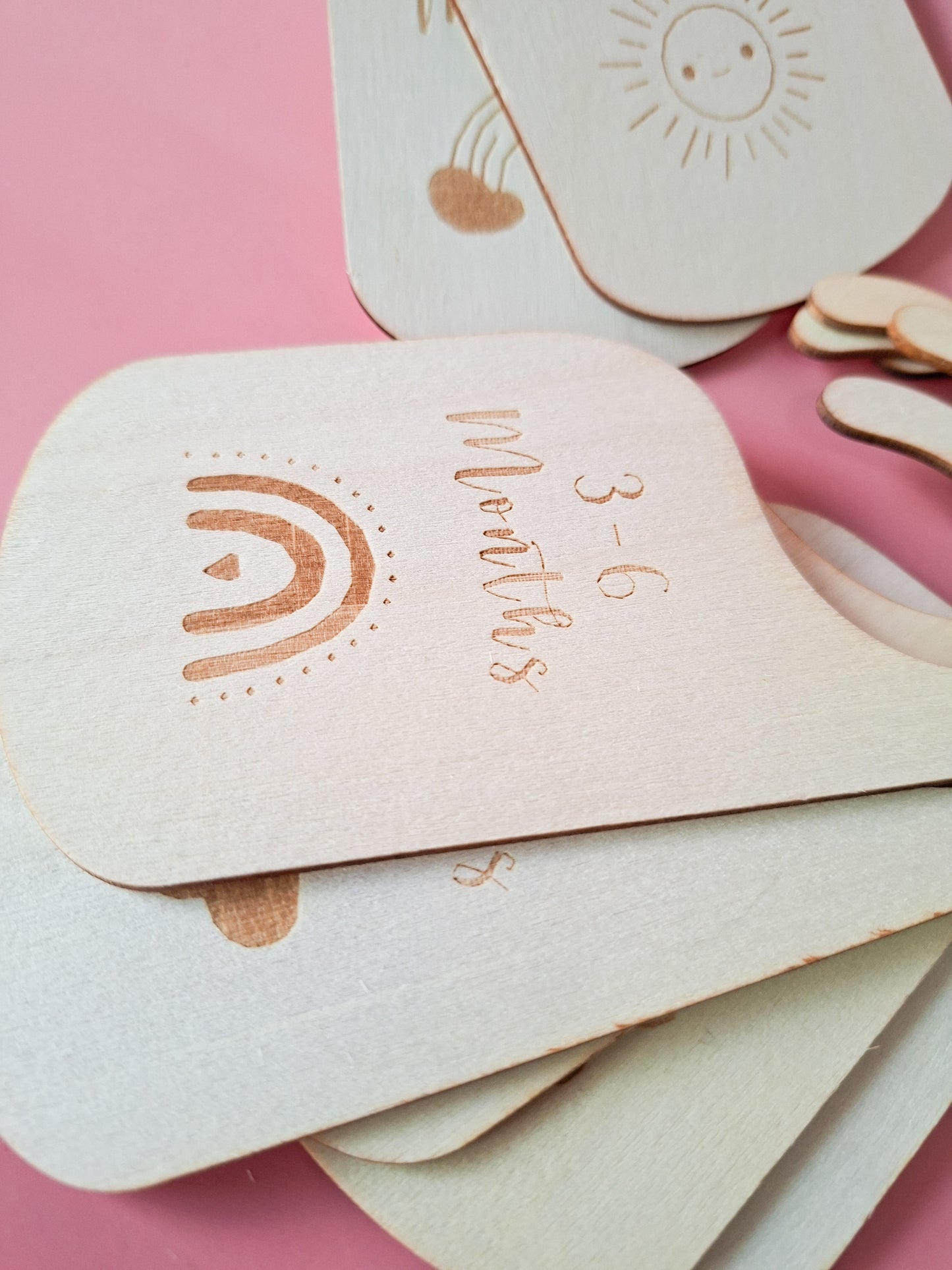Wooden Engraved Clothes Dividers Set