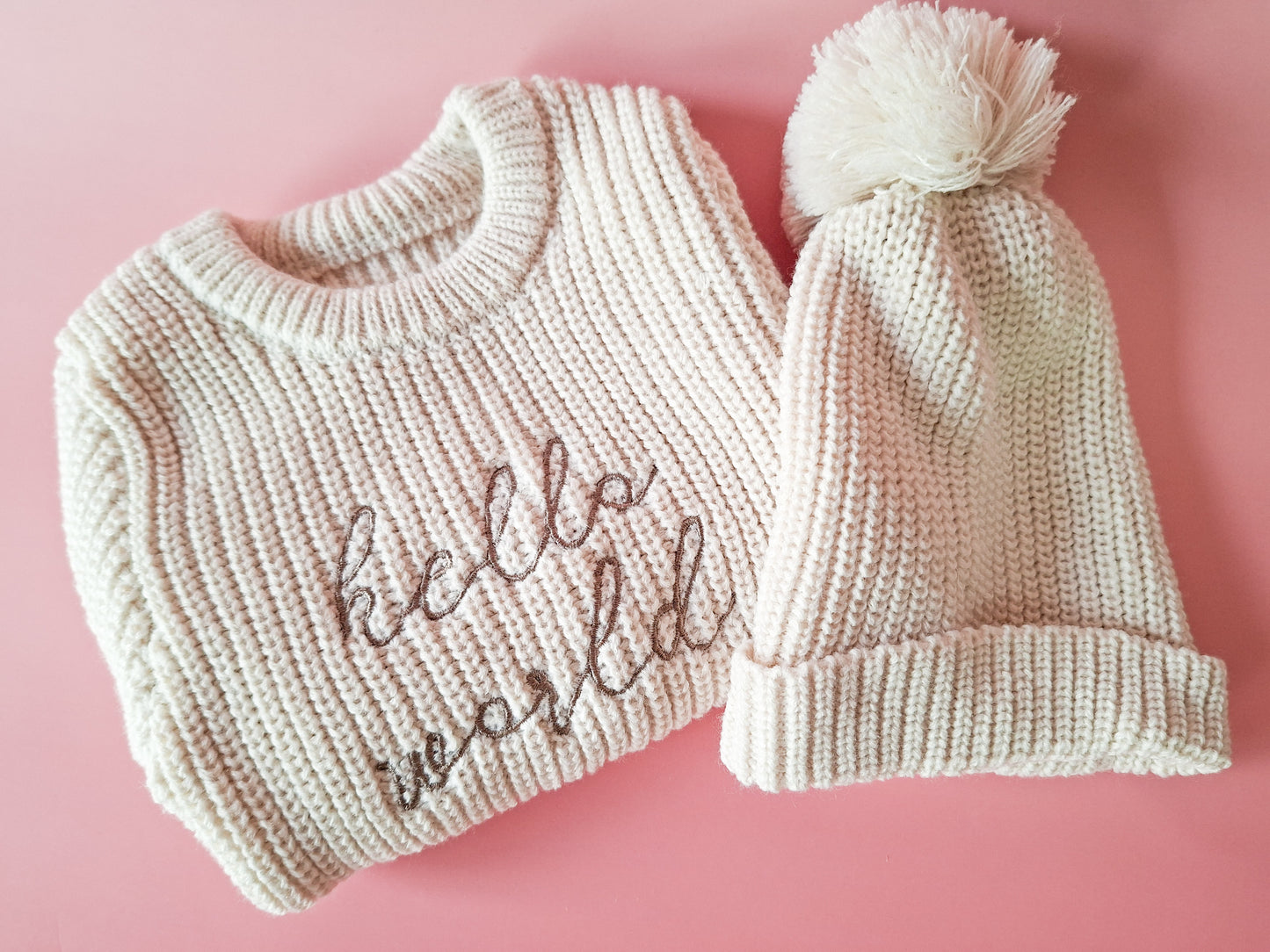 Birth Announcement Knitted Romper