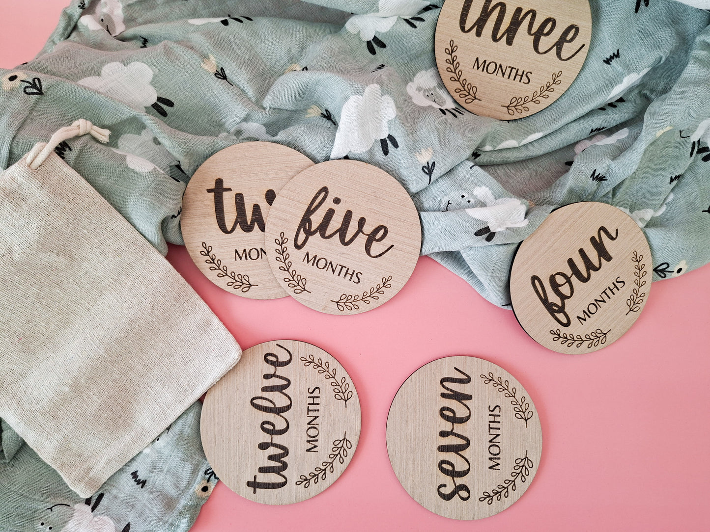 Milestone Cards/Disc in Drawstring Bag