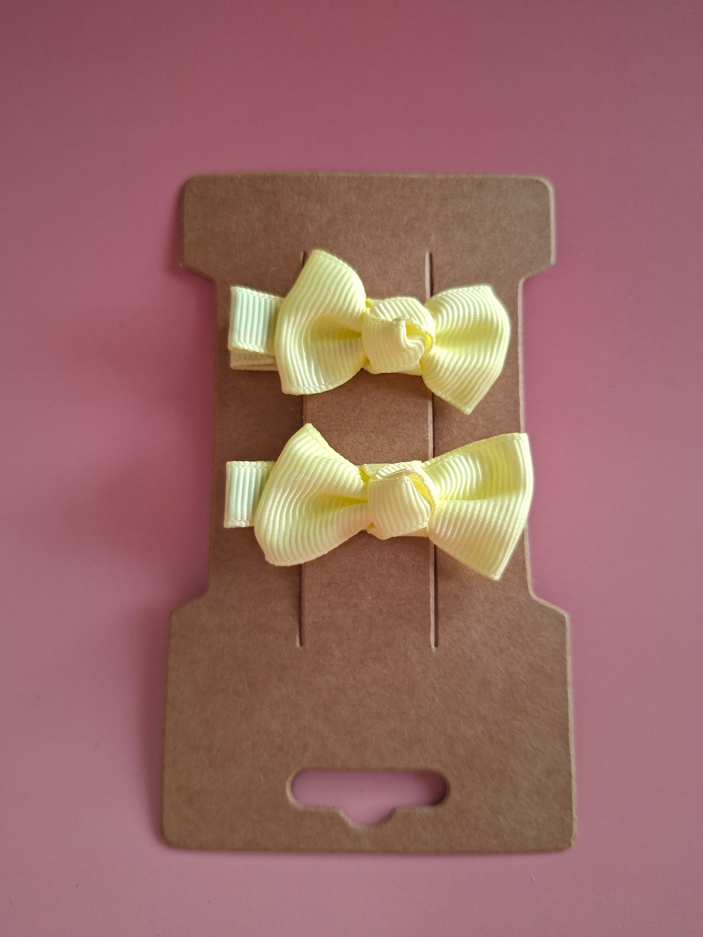 Hair Clip Bows - Pastel Colours